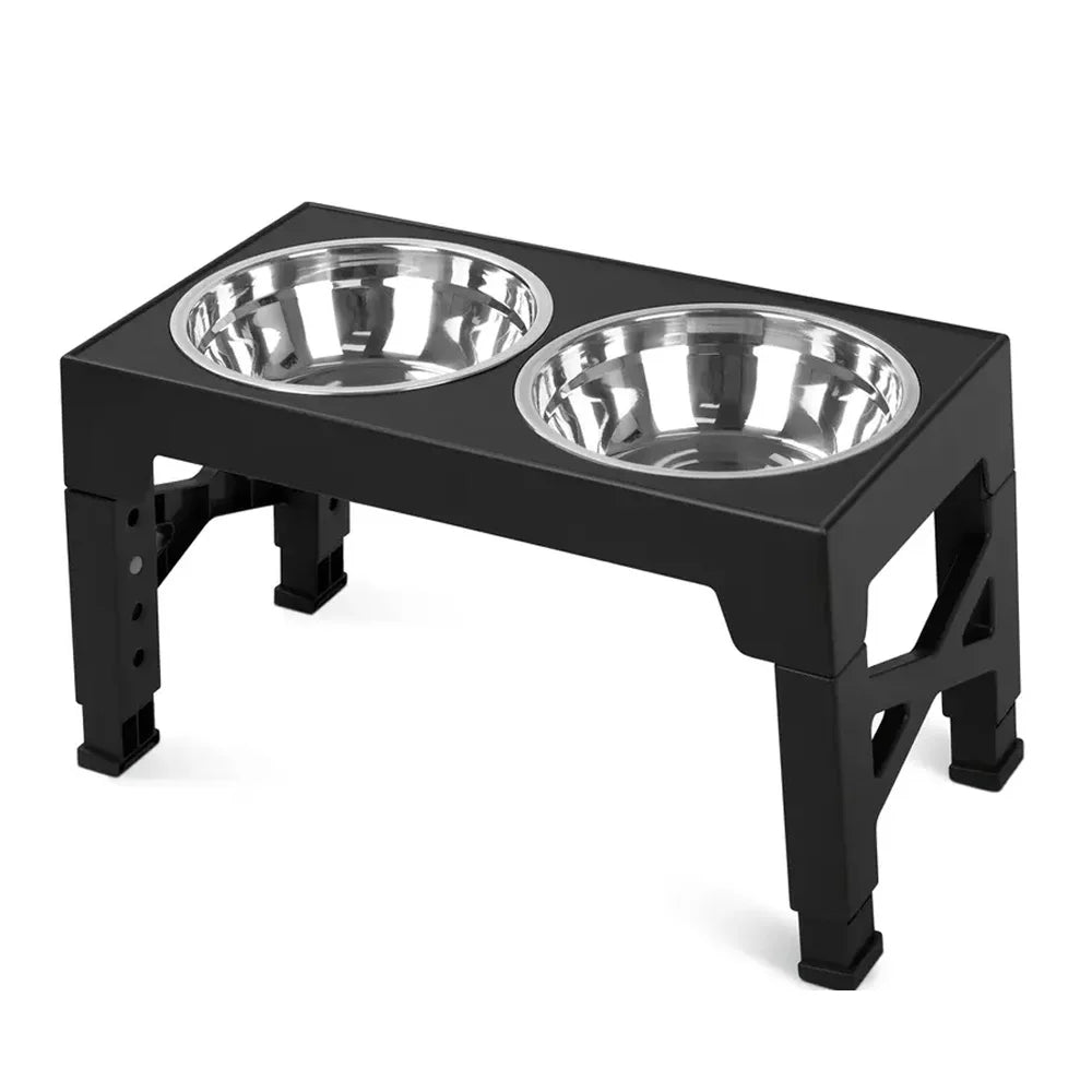 Comedero elevado para perros con soporte ajustable. Mejora la salud articular y la digestión de tu mascota.