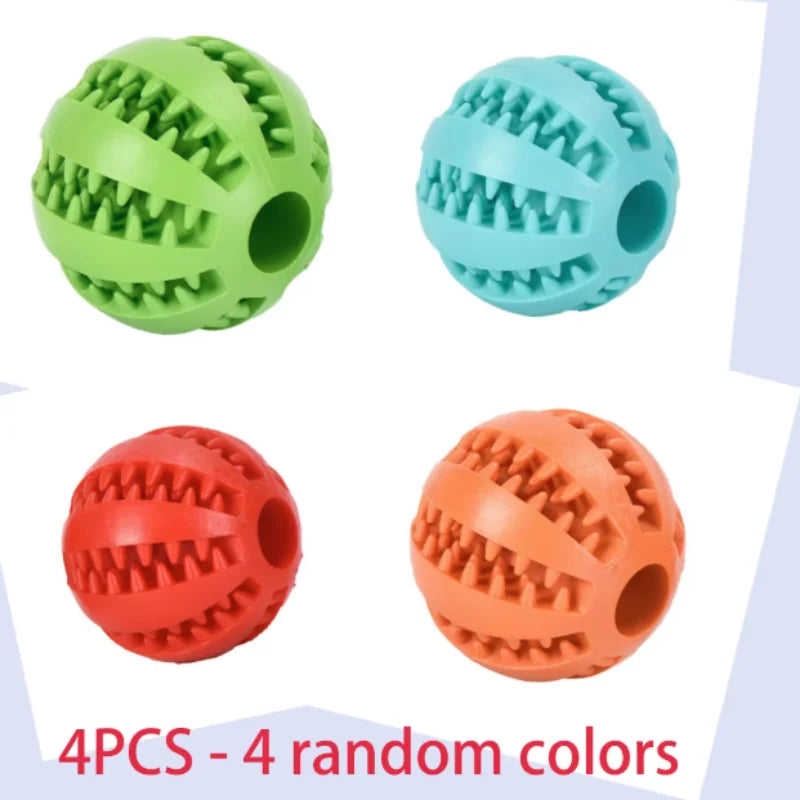 Pelota interactiva de goma para prevenir el sarro. Ideal para perros pequeños y medianos.